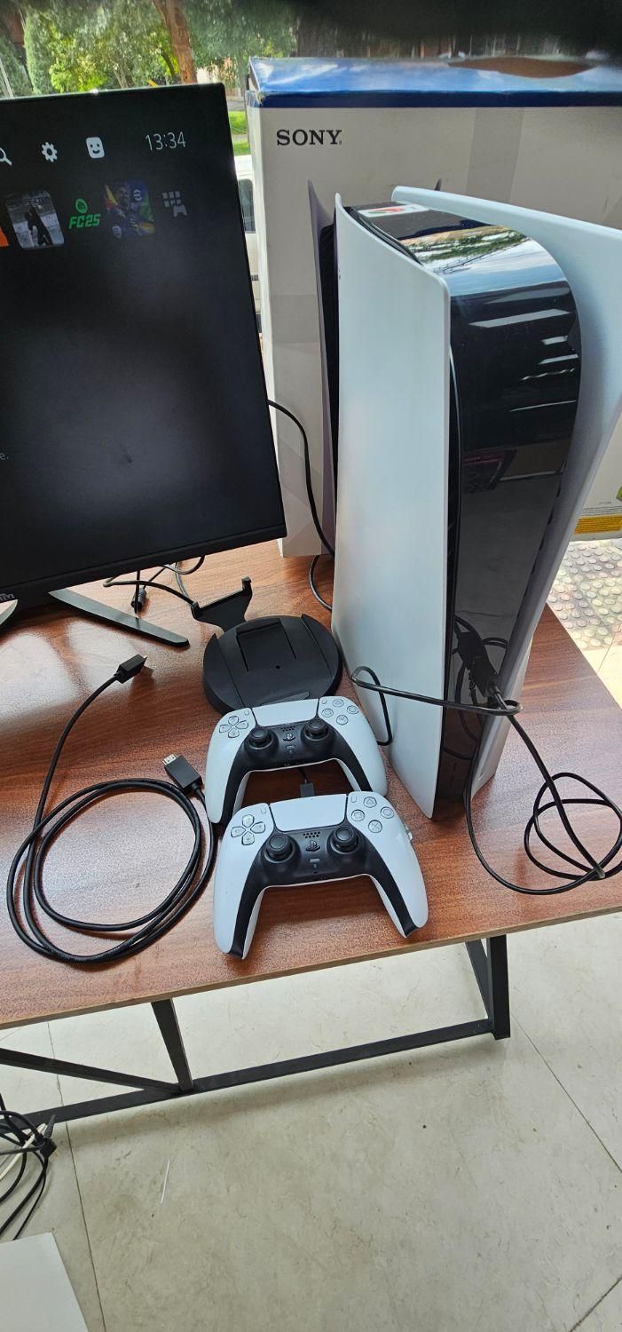 ps5 درایو دار  سری ۱۱ دو دسته فول بازی|کنسول، بازی ویدئویی و آنلاین|قزوین, |دیوار