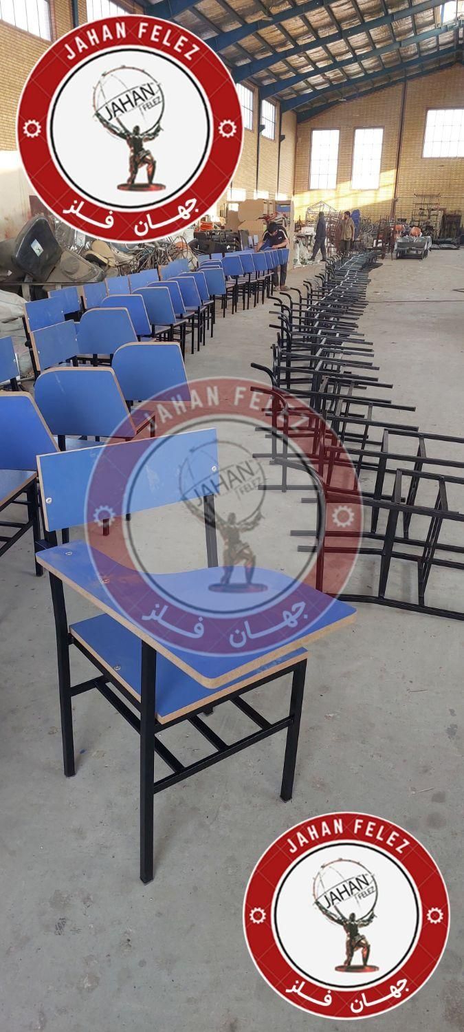 صندلی آموزشی/صندلی دانشجویی/صندلی محصلی چوبی (آبی)|صندلی و نیمکت|رباط‌کریم, |دیوار