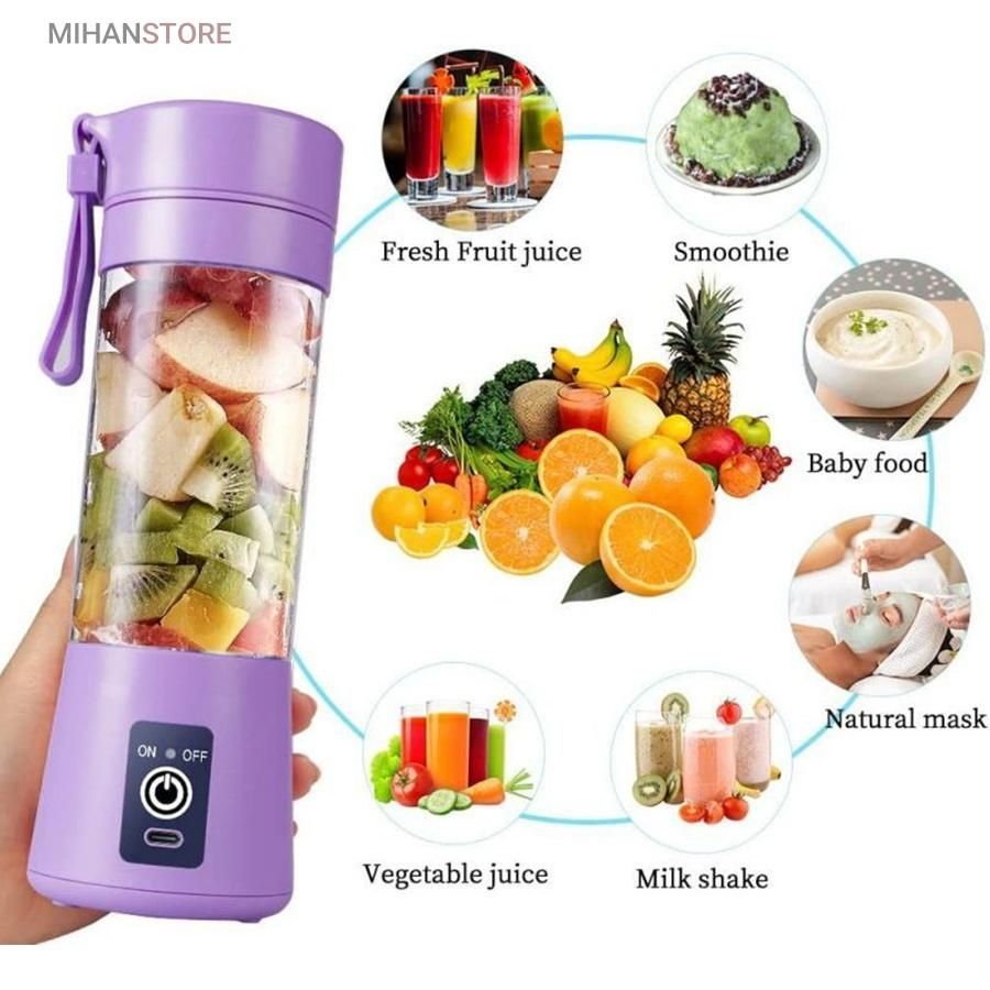 مخلوط کن شارژی 6 تیغ JUICE CUP|خردکن، آسیاب، غذاساز|تهران, آجودانیه|دیوار
