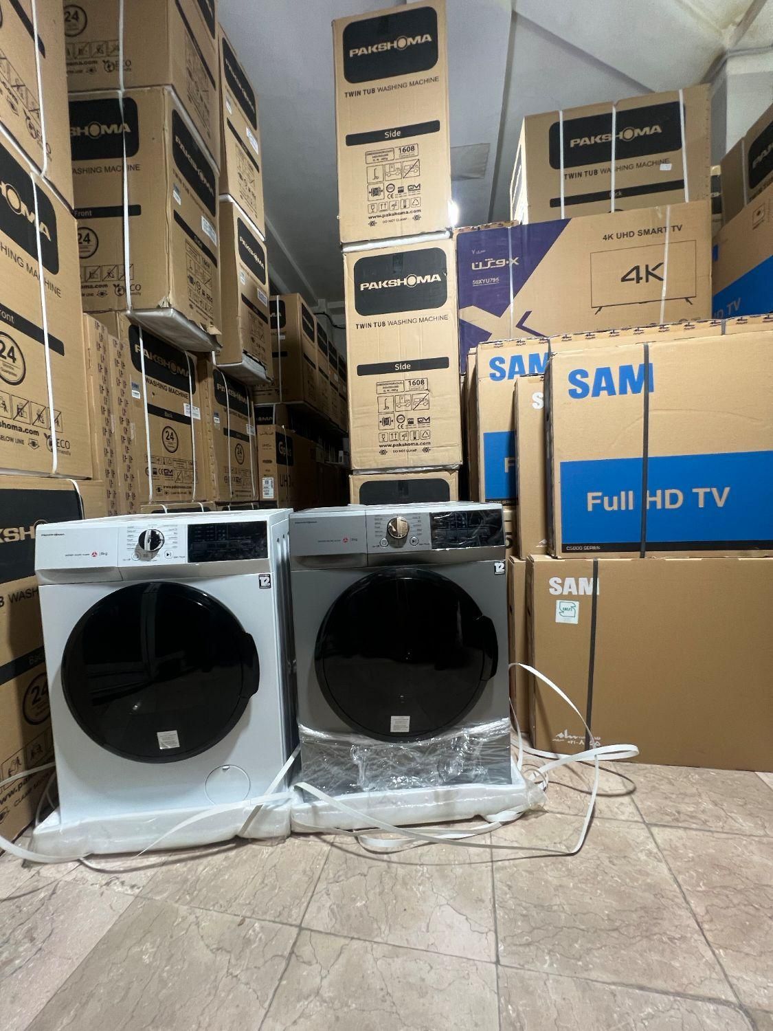 ماشین لباسشویی پاکشوما ۸ کیلو نواکبند|ماشین لباسشویی و خشک‌کن لباس|تهران, بازار|دیوار