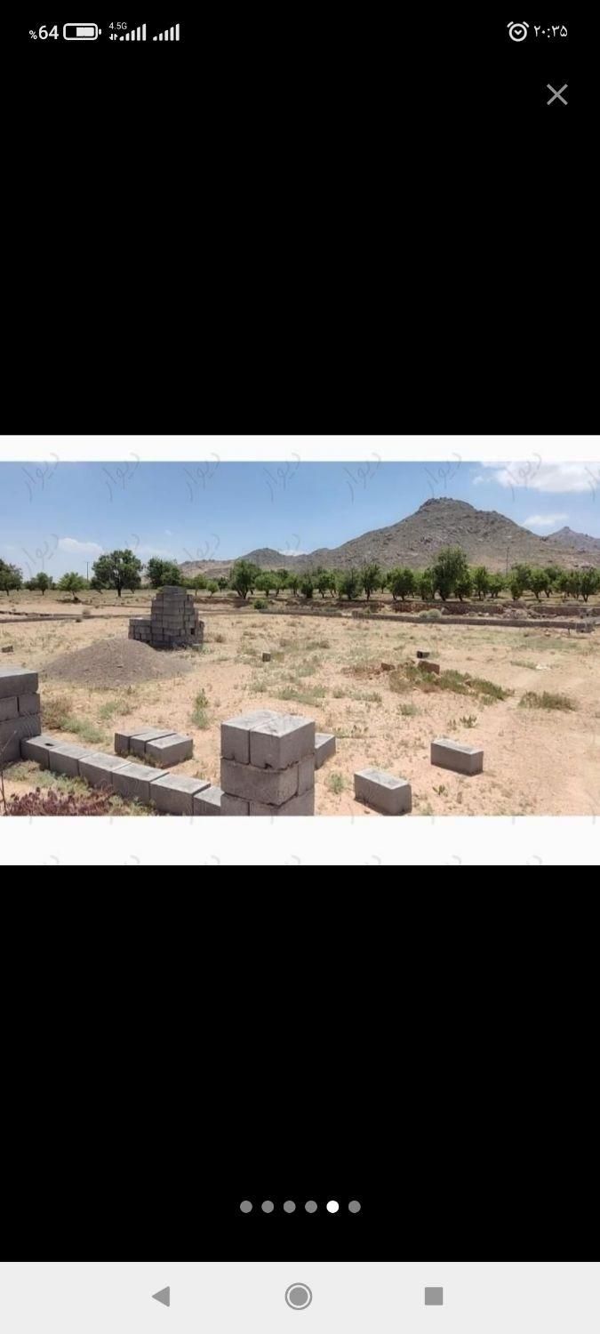 312 متر زمین سند دار کنج کوه تنگ چنار با آب قنات|فروش زمین و ملک کلنگی|مهریز, |دیوار