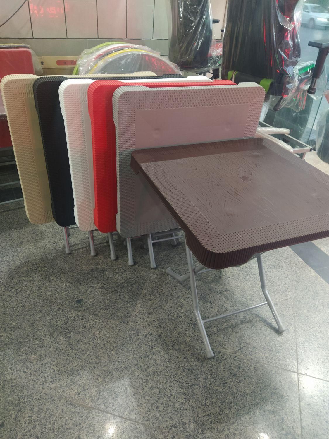 میز تاشو مربع حصیری|میز و صندلی غذاخوری|نجفآباد, یزدانشهر|دیوار