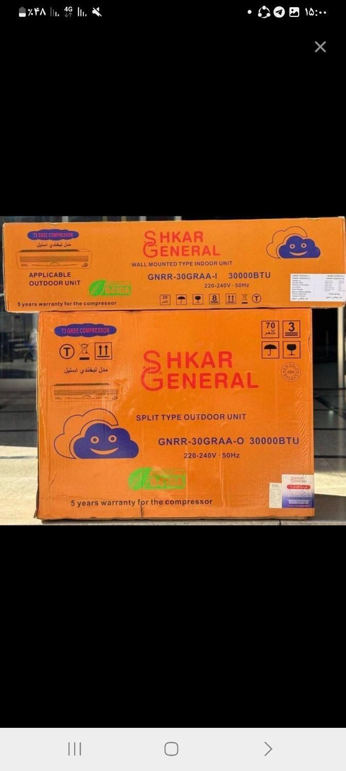 کولر گازی ۳۰هزار جنرال شکار|کولر گازی و فن‌کوئل|مشهد, باهنر|دیوار