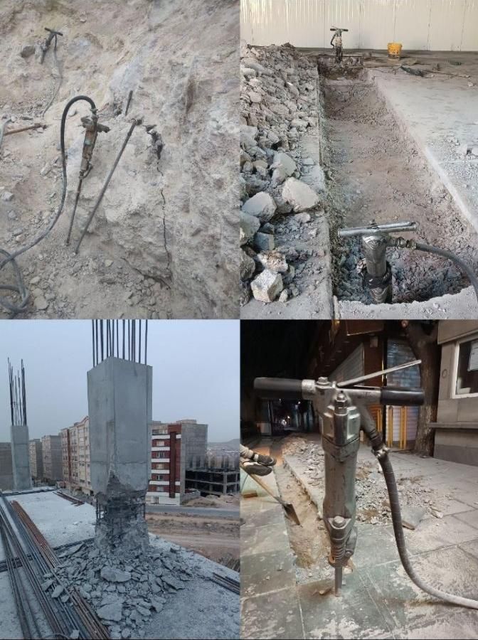 بتن کنی با کمپرسور و چکش برقی|خدمات پیشه و مهارت|تبریز, |دیوار