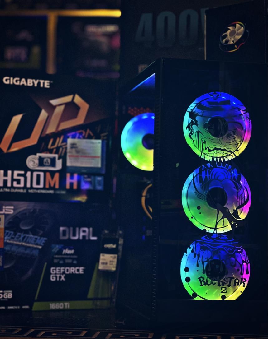 کیس کامپیوتر گیمینگ 1660ti gtx rgb نسل ۱۰|رایانه رومیزی|تهران, شهر زیبا|دیوار