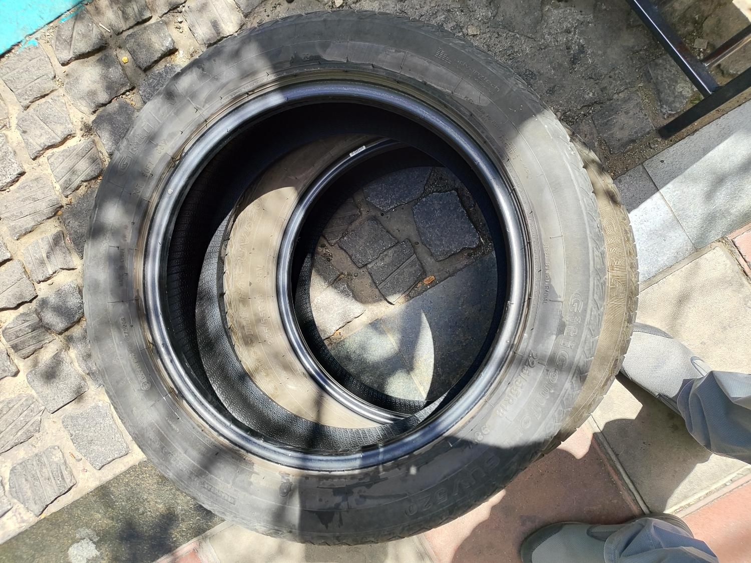 ۴ حلقه لاستیک ۲۲۵ ۵۵ ۱۸|قطعات یدکی و لوازم جانبی|تهران, شهرک غرب|دیوار