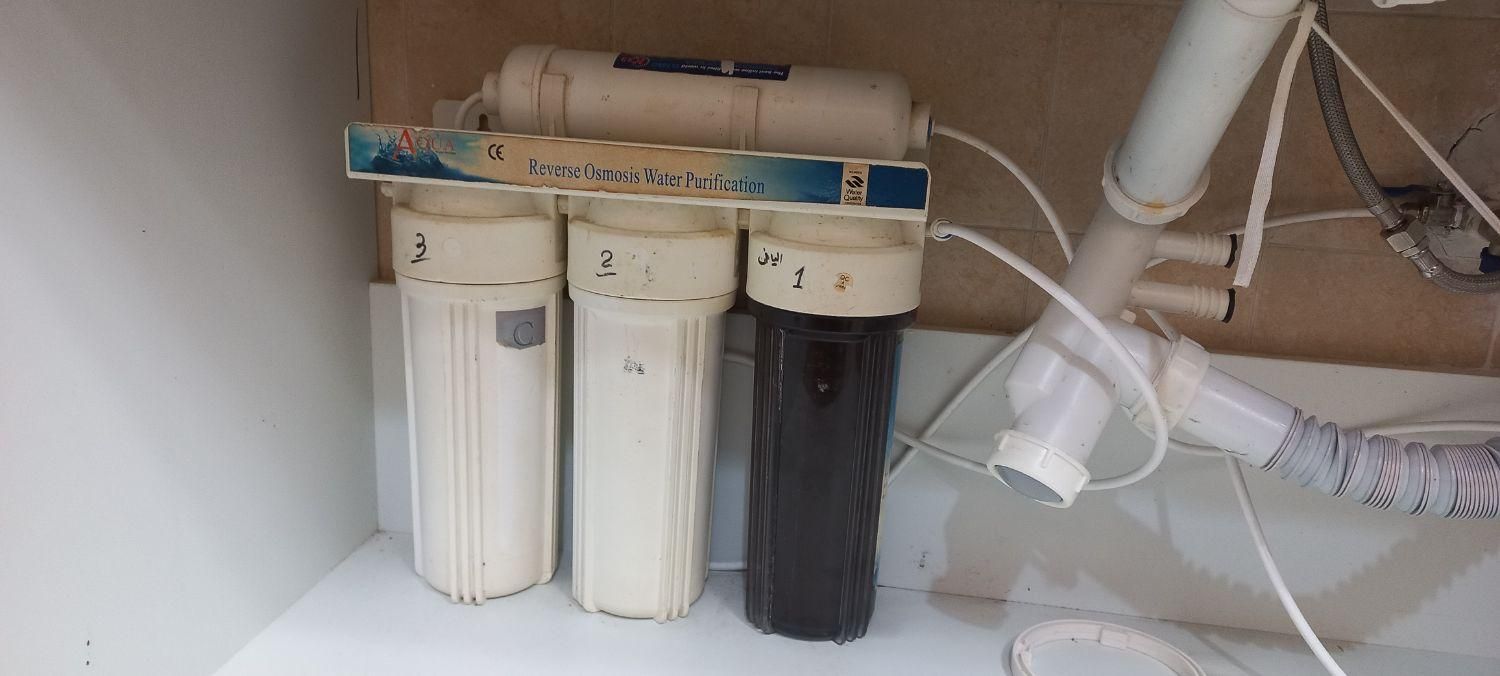 دستگاه تصفیه آب ۴ مرحلهای آکوا|آبسردکن و تصفیه آب|لشت نشا, |دیوار