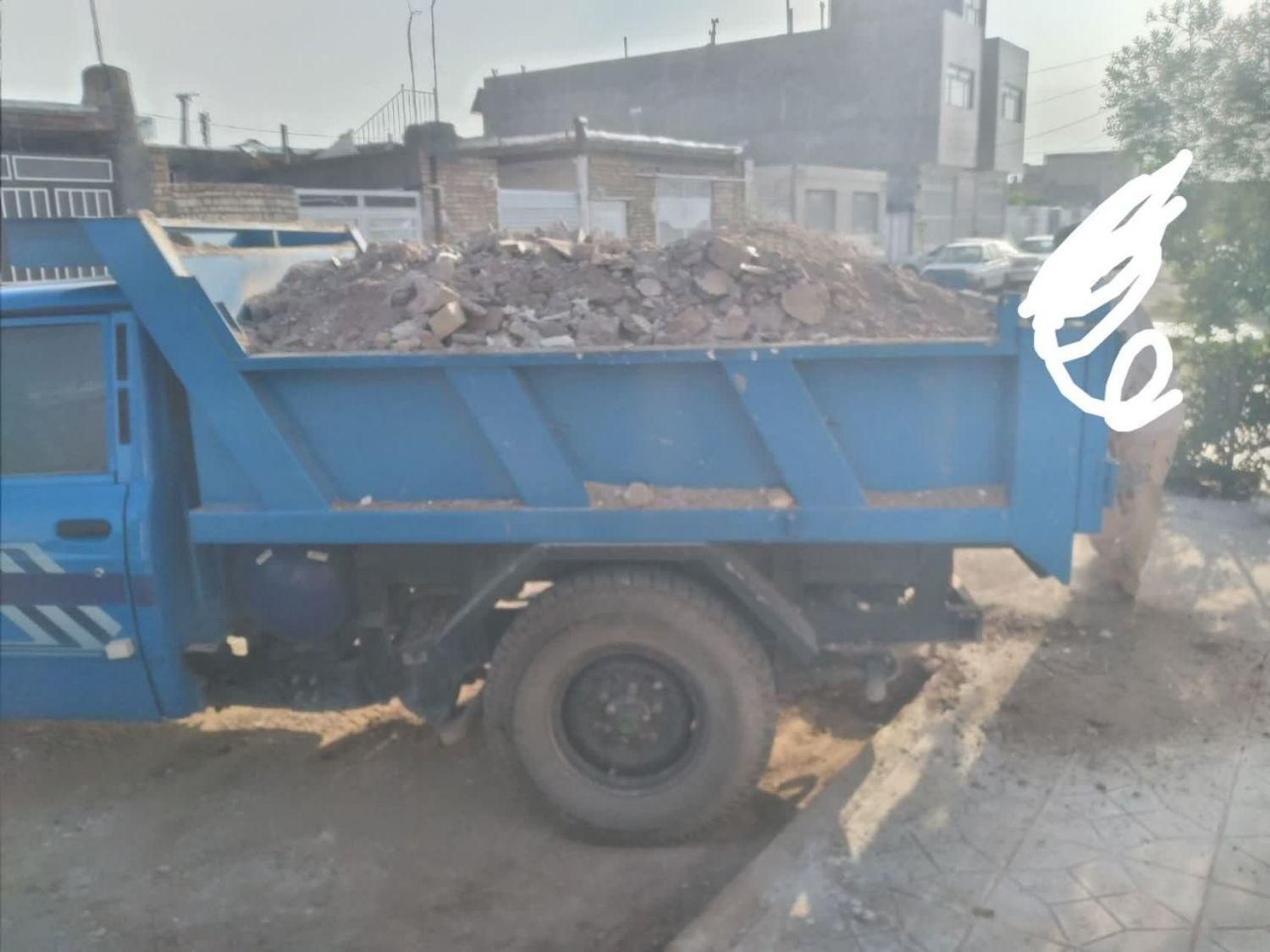 نیسان شن نخاله ماسه بادی آهک باطله خاک بندی باغچه|خدمات حمل و نقل|بیرجند, |دیوار