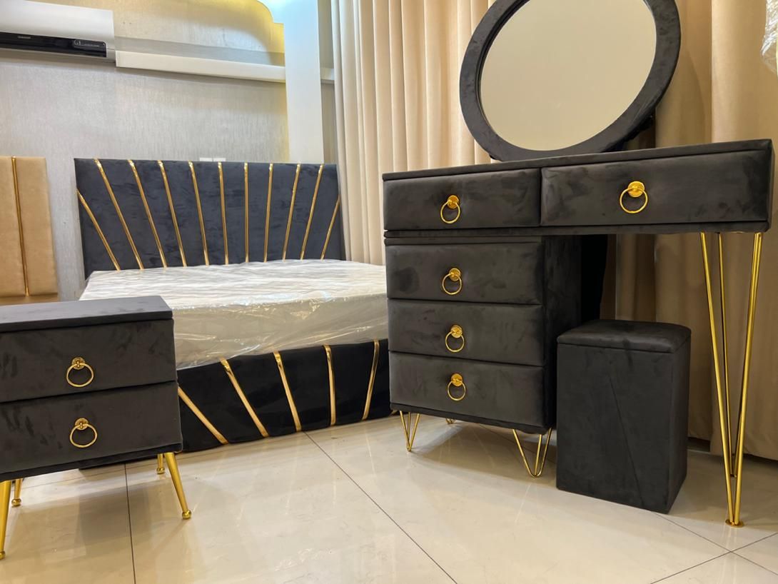 تخت دو نفره دونفره همراه سرویس خواب  مدل رزیدنس|تخت و سرویس خواب|مشهد, هنرستان|دیوار