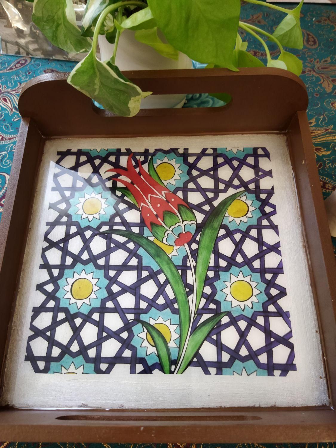 سینی زیر ماگی و فنجان با سه طرح خاص و عشق|صنایع دستی و سایر لوازم تزئینی|تهران, اقدسیه|دیوار