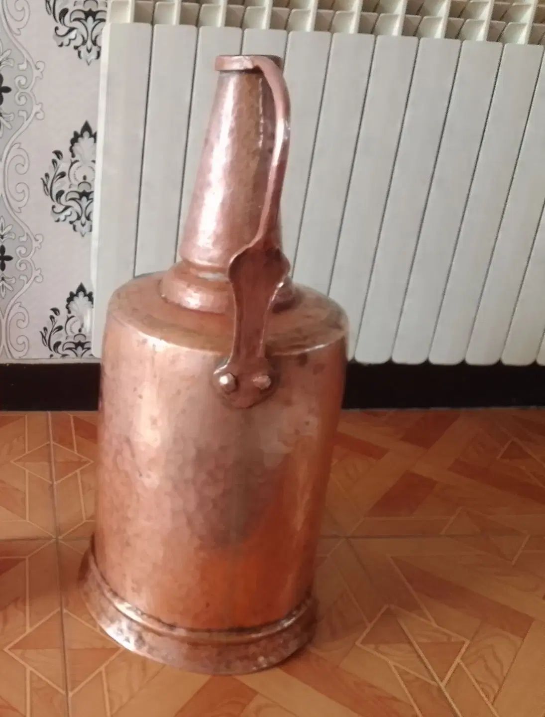 سهنگ کوزه آب مس قدیمی ۱۰۰ ساله|کلکسیون اشیاء عتیقه|تهران, تهرانپارس شرقی|دیوار