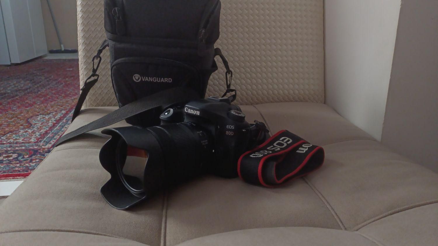 دوربین کنون ۸۰d لنز ۱۸.۱۳۵|دوربین عکاسی و فیلم‌برداری|کرج, حیدرآباد|دیوار