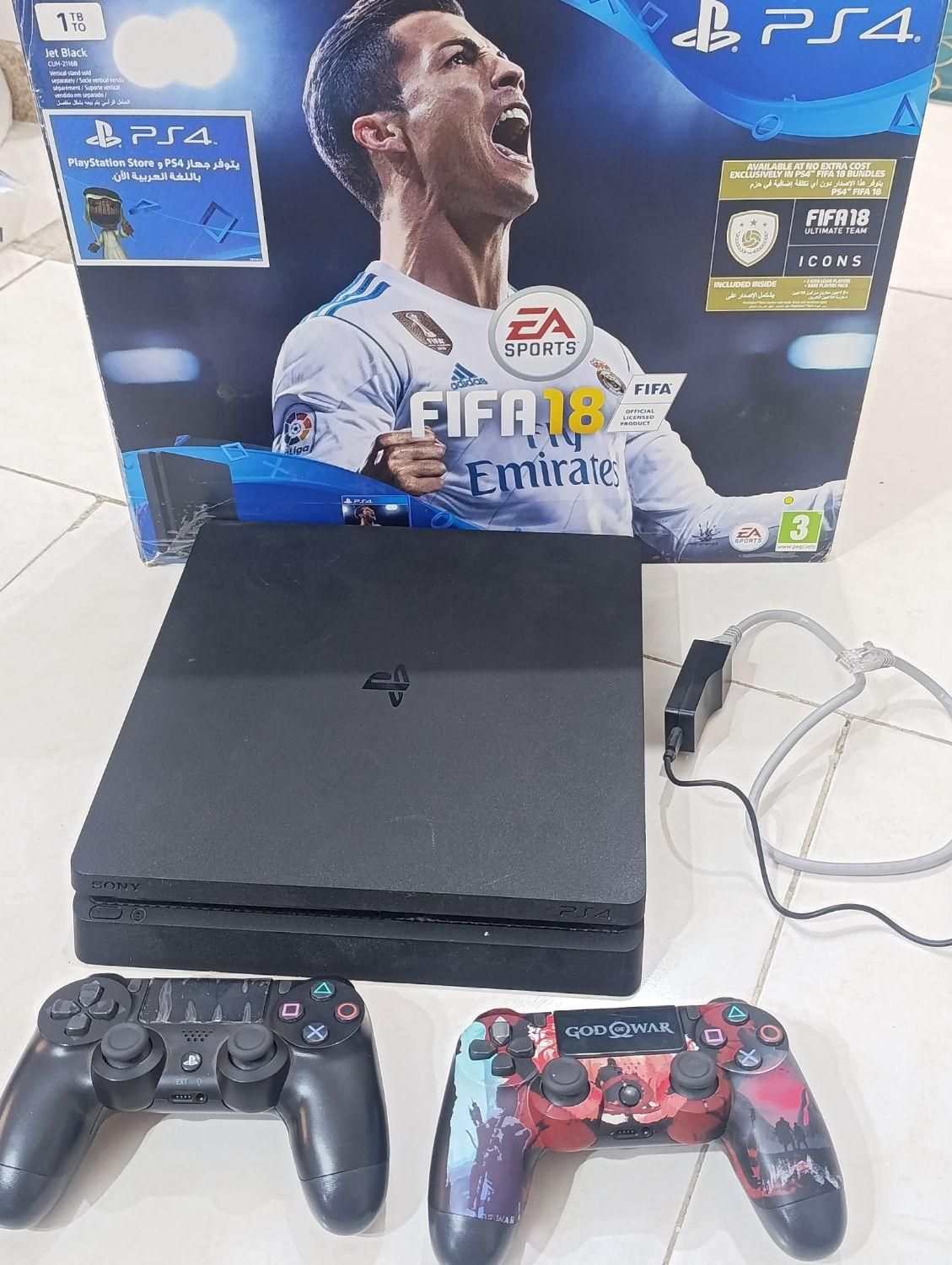 PS4 SLIM 1T کپی خور دودسته سالم همراه دانگل مخصوص|کنسول، بازی ویدئویی و آنلاین|رشت, پل تالشان|دیوار