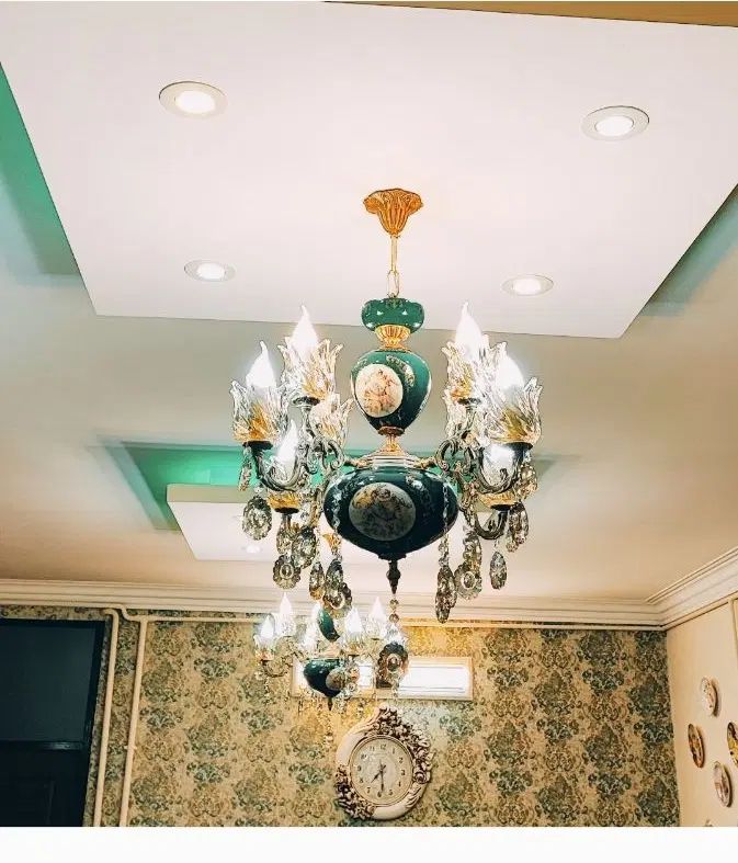 لوستر طرح فرشته برنز اصل تولیدی لوستر رستمی|لوستر و چراغ آویز|زنجان, |دیوار