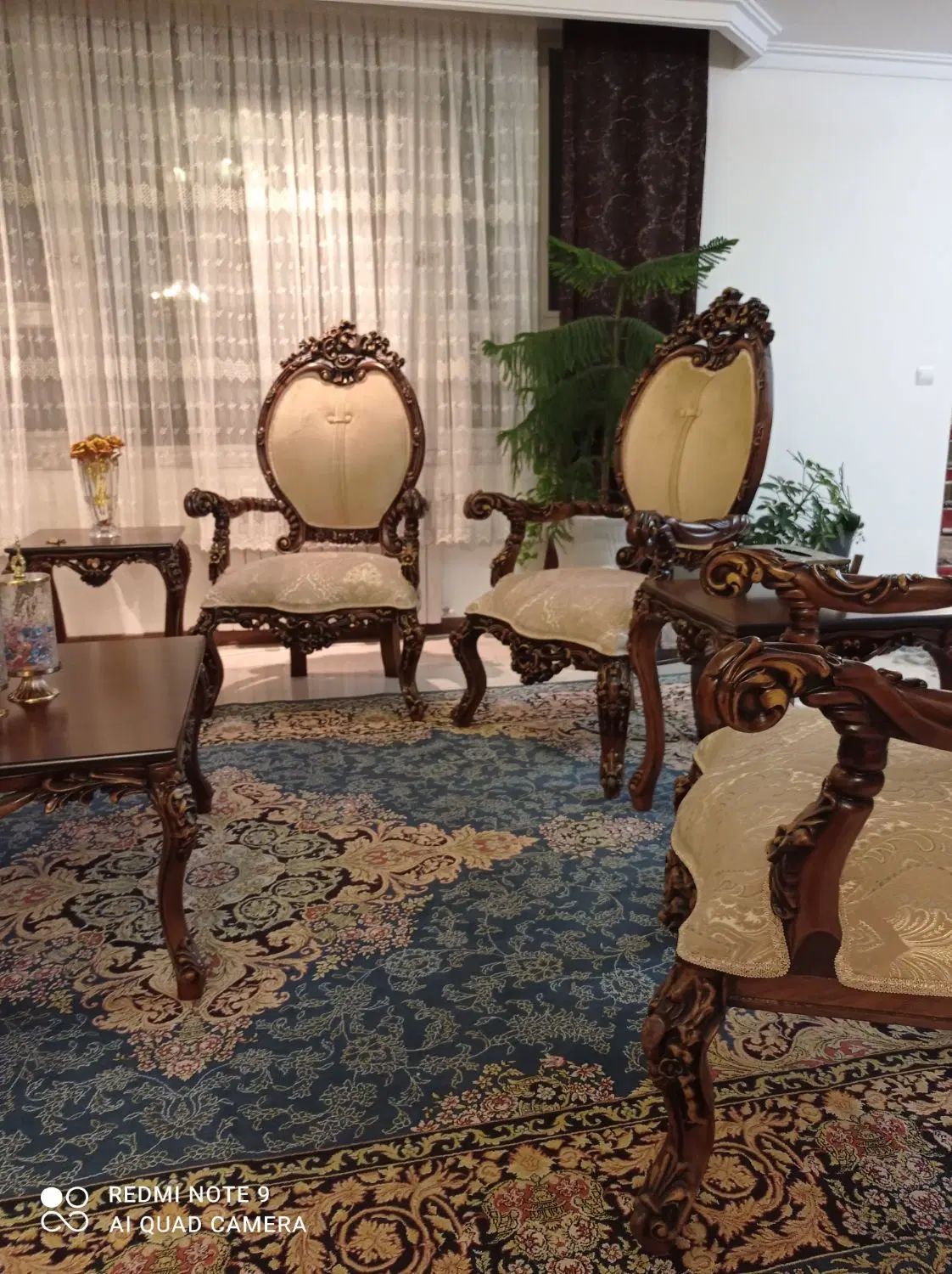 مبلمان استیل ،مبل کلاسیک سلطنتی ۷نفره +ناهارخوری|مبلمان خانگی و میز عسلی|تهران, دارآباد|دیوار