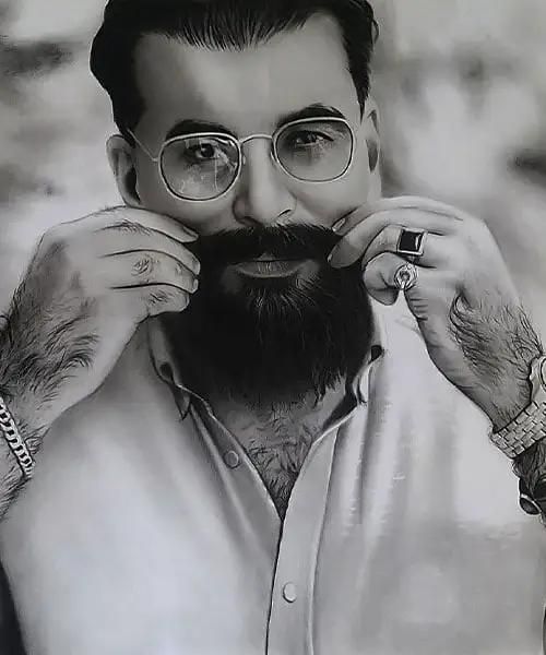 سفارش نقاشی چهره از روی عکس/ سیاه قلم و مداد رنگی|تابلو، نقاشی، عکس|تهران, اختیاریه|دیوار