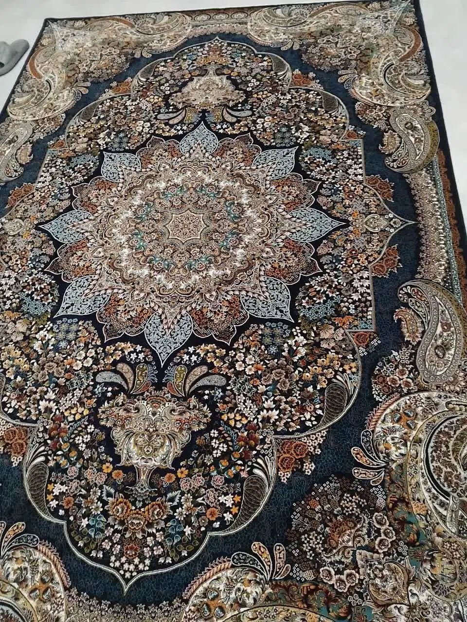 فرش ۶متری سرمه ای قالی سرام،فرش نه متری لاکی،کناره|فرش|تهران, یاخجی آباد|دیوار