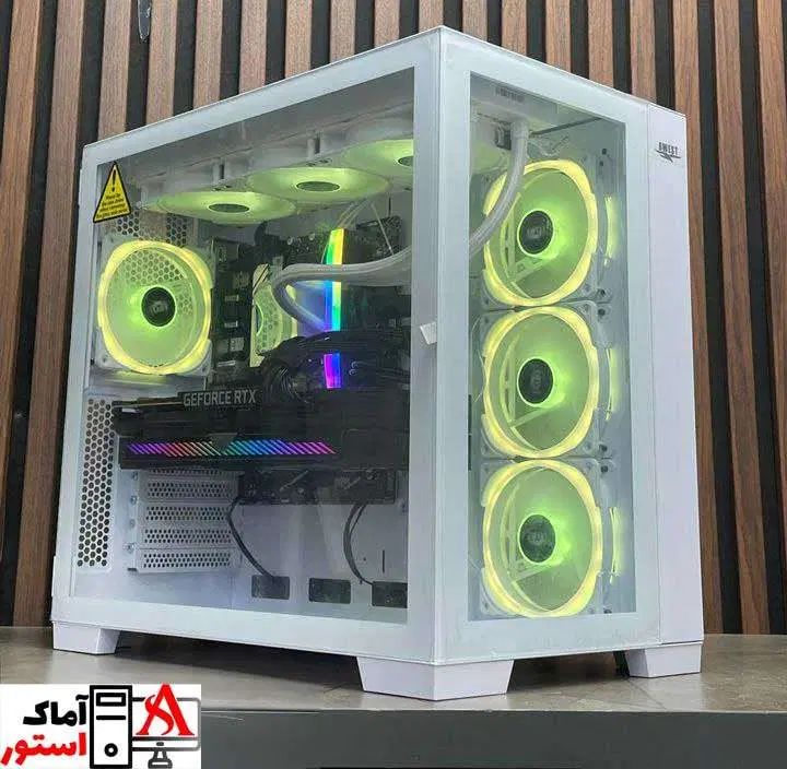 کیس گیمینگ با گرافیک 3080 و قاب آکواریومی|رایانه رومیزی|کرج, اصفهانی‌ها|دیوار