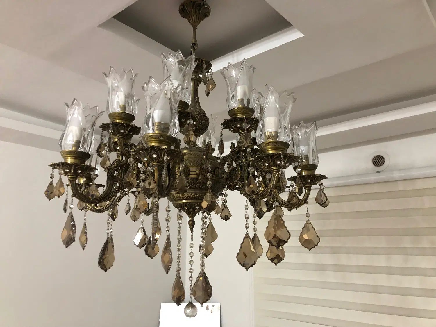 لوستر برنزی خارجی|لوستر و چراغ آویز|تهران, تهرانپارس شرقی|دیوار