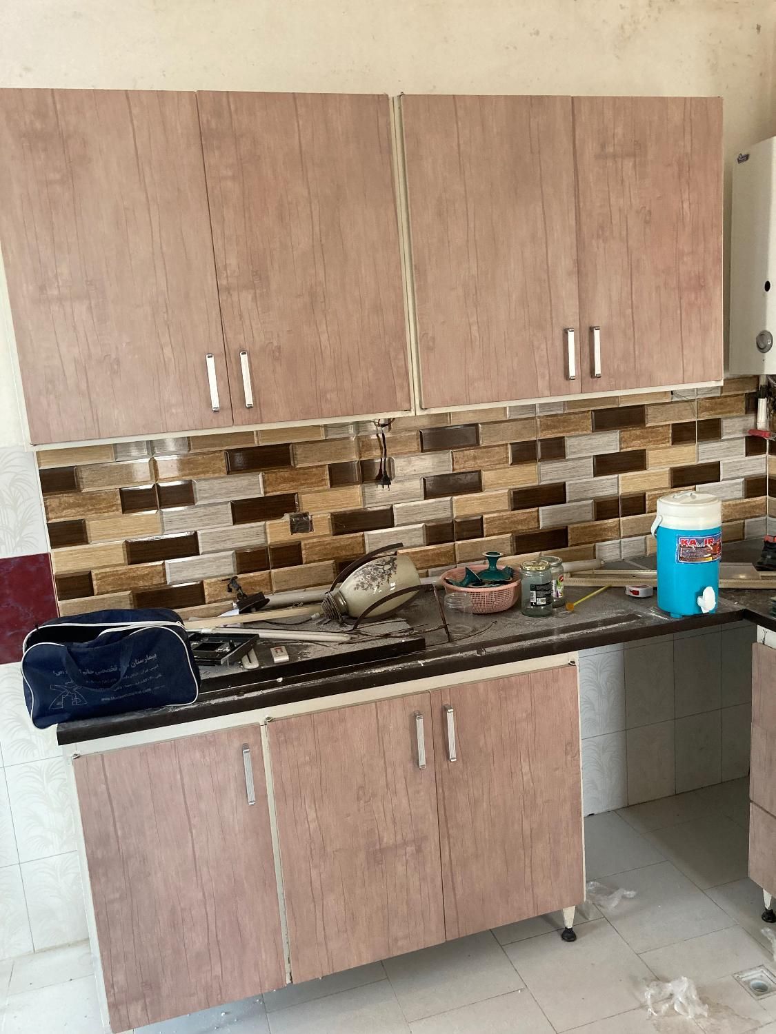 کابینت  سینک  هود شیر|آب‌چکان و نظم‌دهنده ظروف|ساوه, |دیوار