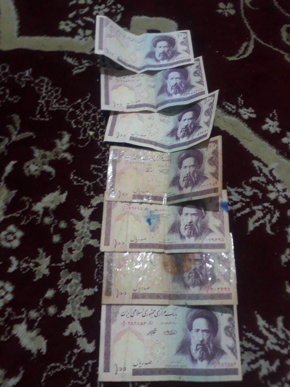 اسکناس قدیمی ۱۰۰ریالی و۲۰۰ریالی و۲۰۰۰ریالی|کلکسیون سکه، تمبر، اسکناس|تبریز, |دیوار