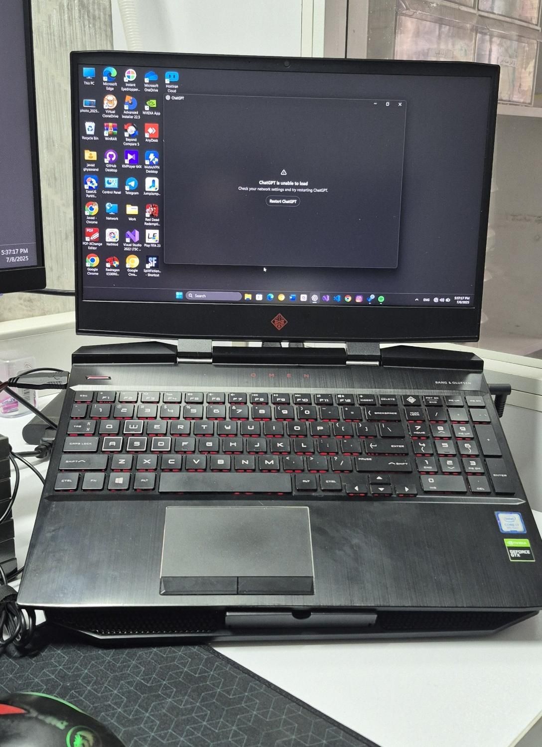 لپ‌تاپ گیمینگ HP Omen15|رایانه همراه|قزوین, |دیوار