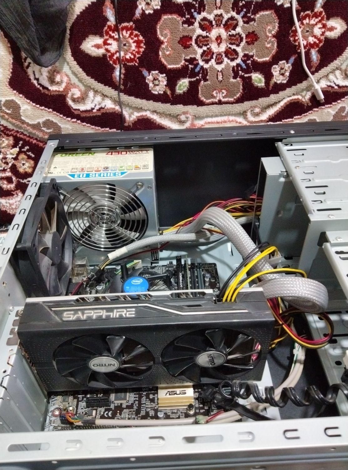 کیس کامپیوتر گیمینگ DDR4 i5 6500 RAM 8 RX 470 4G|رایانه رومیزی|اسلام‌شهر, |دیوار