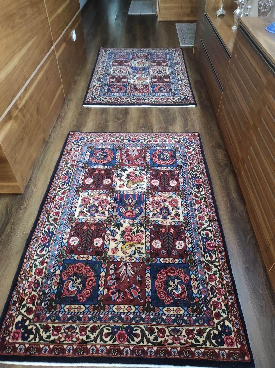 قالیچه دست بافت چهارمحالی|فرش|اصفهان, احمدآباد|دیوار