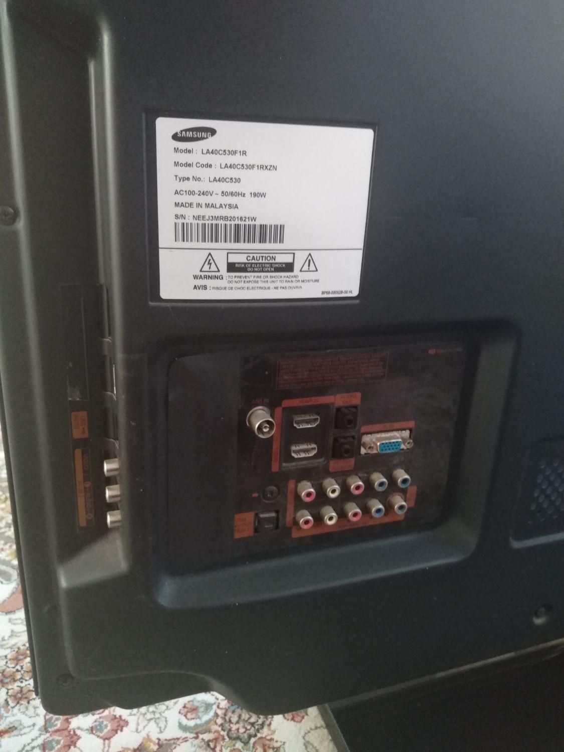 تلویزین 40 اینچ سامسونگ|تلویزیون و پروژکتور|کازرون, |دیوار