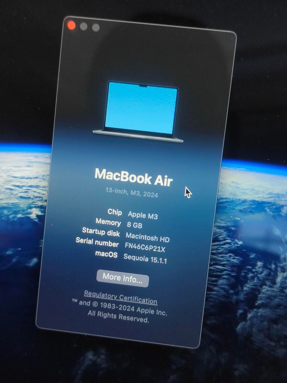 Macbook air m3 13 512gمک بوک نو با بیمه و گارانتی|رایانه همراه|تبریز, |دیوار