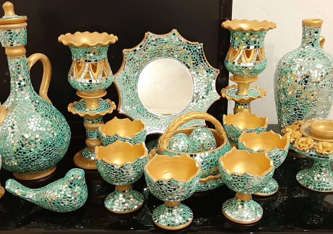 آینه کاری سفال|صنایع دستی و سایر لوازم تزئینی|شیراز, شهرک مخابرات|دیوار