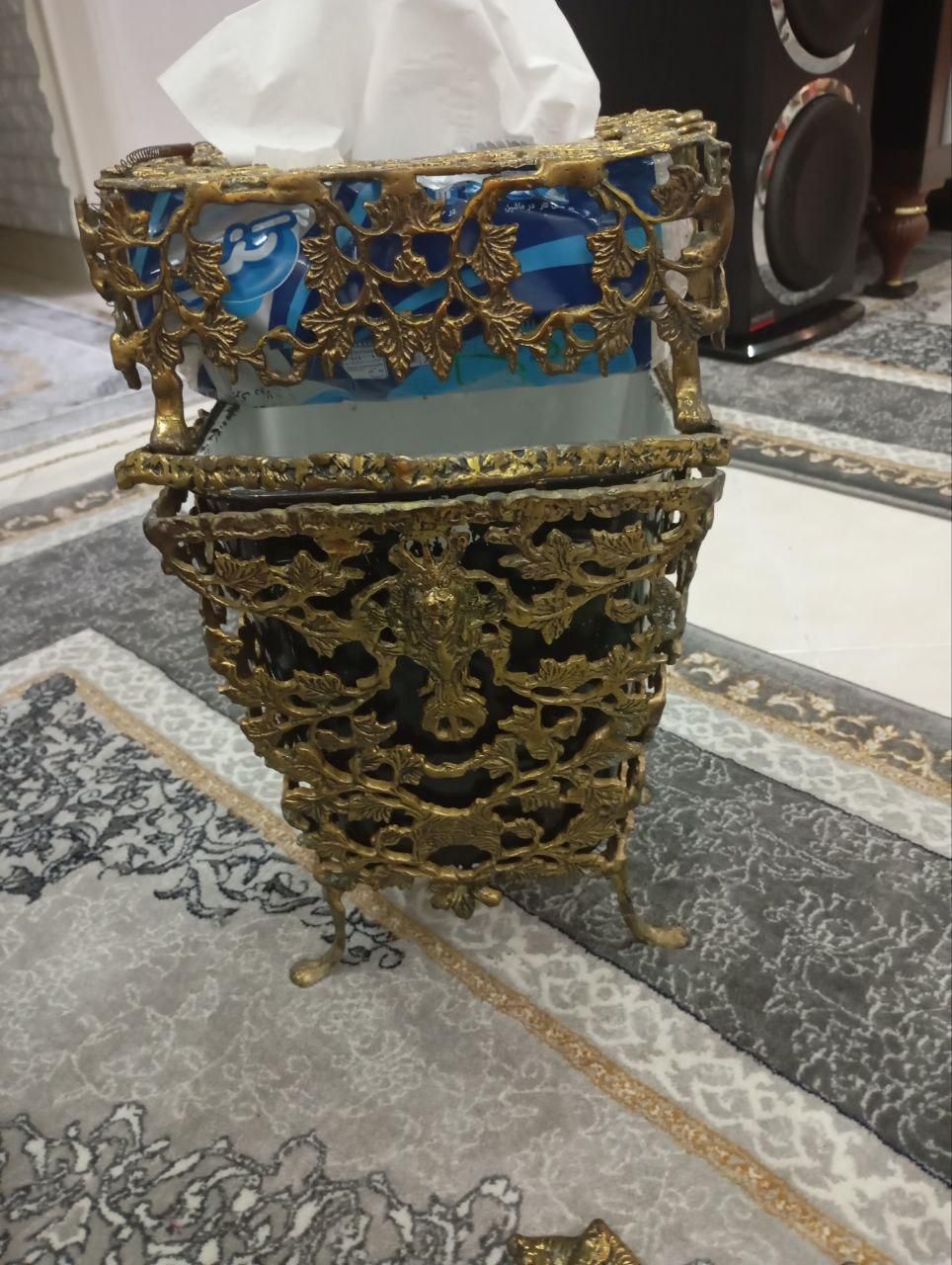 جا دستمال و سطل برنج|صنایع دستی و سایر لوازم تزئینی|تهران, خانی‌آباد نو|دیوار