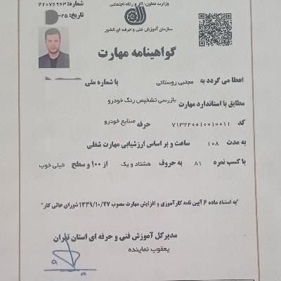 کارشناس تشخیص رنگ، فنی خودرو ۱۰۰%تضمینی|خدمات موتور و ماشین|فردیس, نیروگاه برق|دیوار