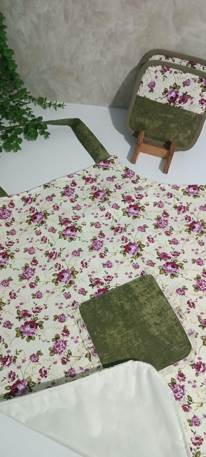 ست پیشبند و دمکنی|سفره، حوله، دستمال آشپزخانه|ملایر, |دیوار