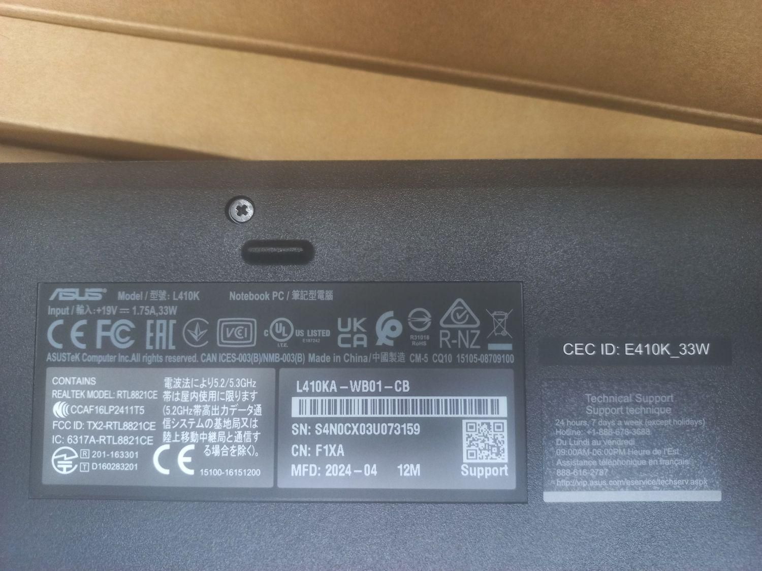 لپ تاپ Asus L410k|رایانه همراه|تهران, قیطریه|دیوار