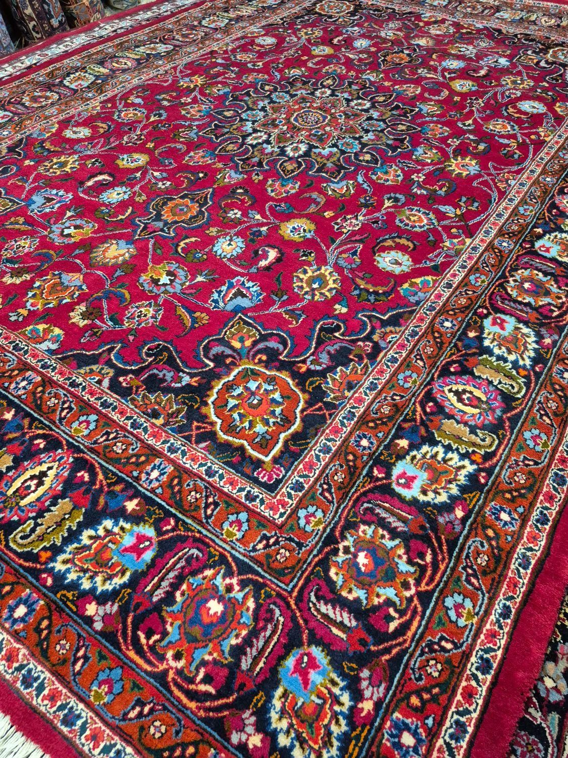 فرش دستباف ۱جفت ۹ متری،بابایی زاده.گالری فرش ایران|فرش|مشهد, حجت|دیوار