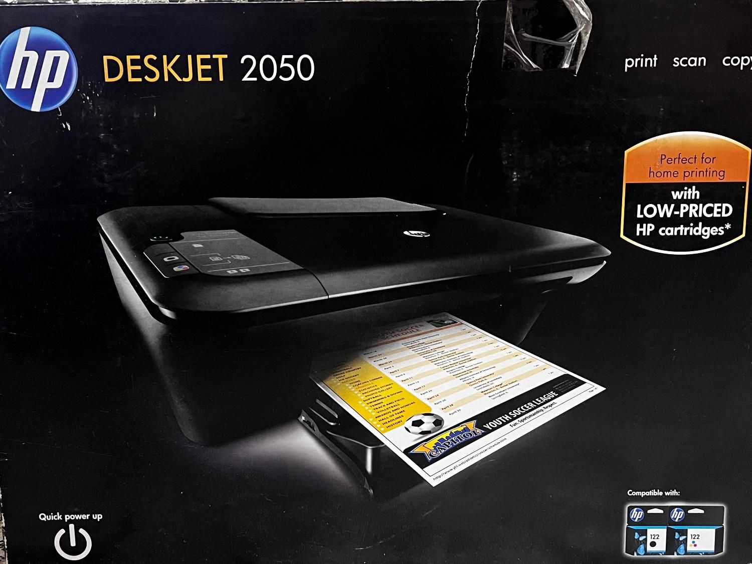 پرینتر hp2050 / رنگی و سیاه و سفید / کاملا نو|پرینتر، اسکنر، کپی، فکس|رشت, معلم|دیوار