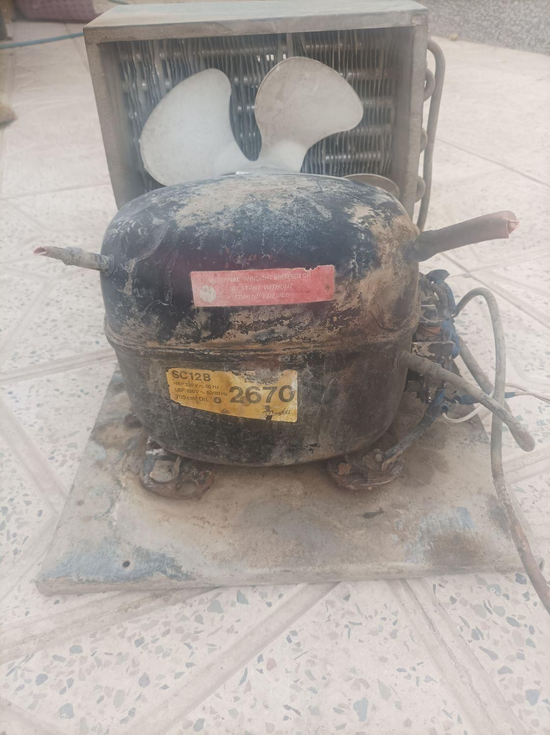 کمپرسور ۱/۳همراه فن و رادیاتور|یخچال و فریزر|اصفهان, سپاهان‌شهر|دیوار
