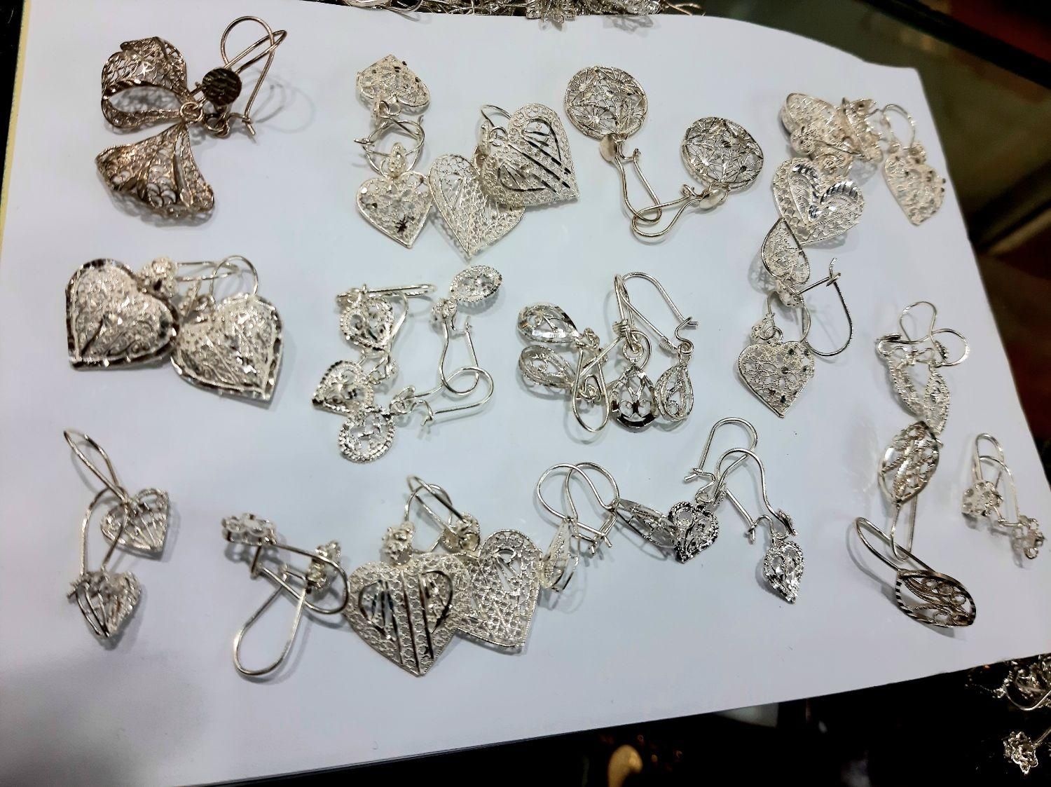 گوشواره نقره زنانه عیار ۹۲۵|جواهرات|شیراز, بازار|دیوار