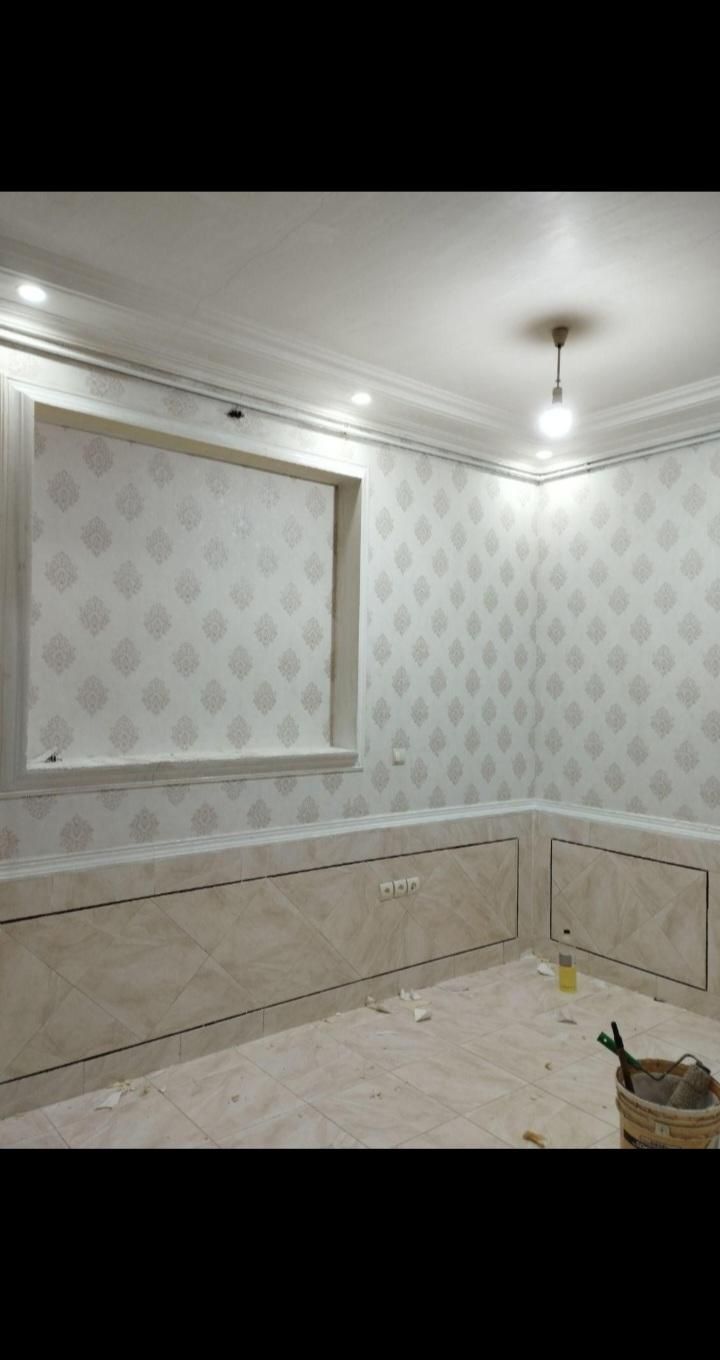 نصب کاغذ دیواری تضمینی|خدمات پیشه و مهارت|اهواز, نادری|دیوار