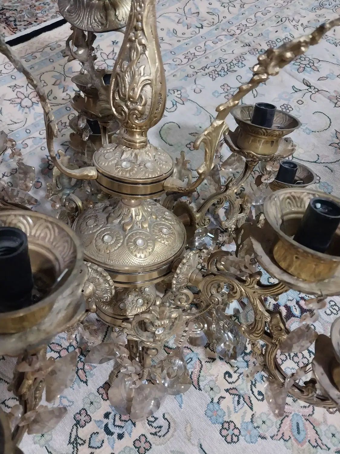 لوستر برنجی|لوستر و چراغ آویز|تهران, عبدل‌آباد|دیوار
