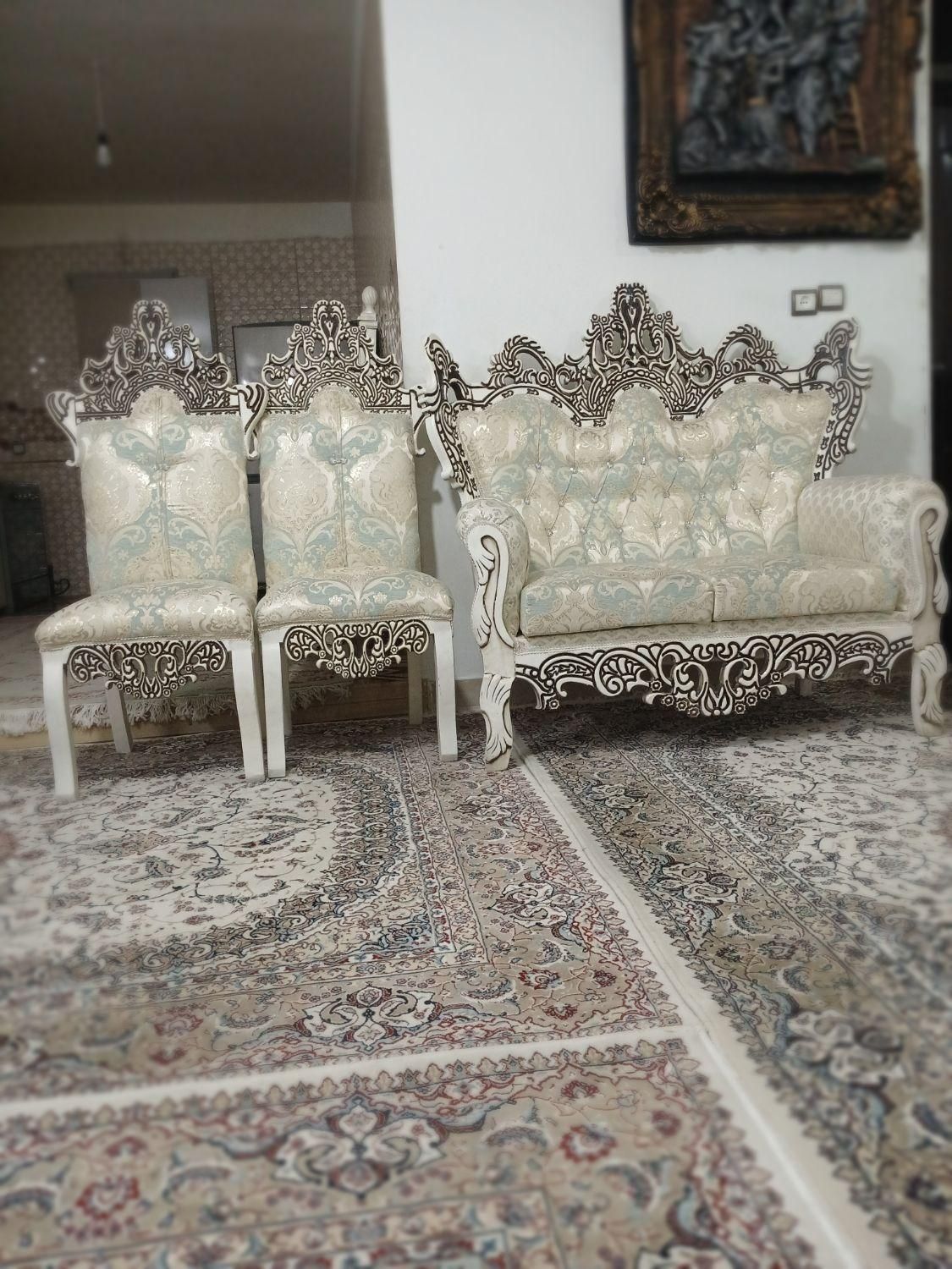 مبل ۹ نفره استفاده نشده قیمت مبل ۲۱میلیون .|مبلمان خانگی و میز عسلی|گلستان (تهران), |دیوار