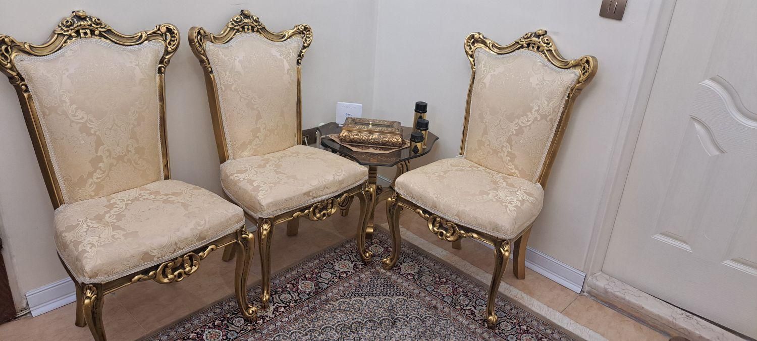 مبلمان 9 نفره بهمراه نهار خوری 6 نفره در حد نو|مبلمان خانگی و میز عسلی|تهران, دردشت|دیوار