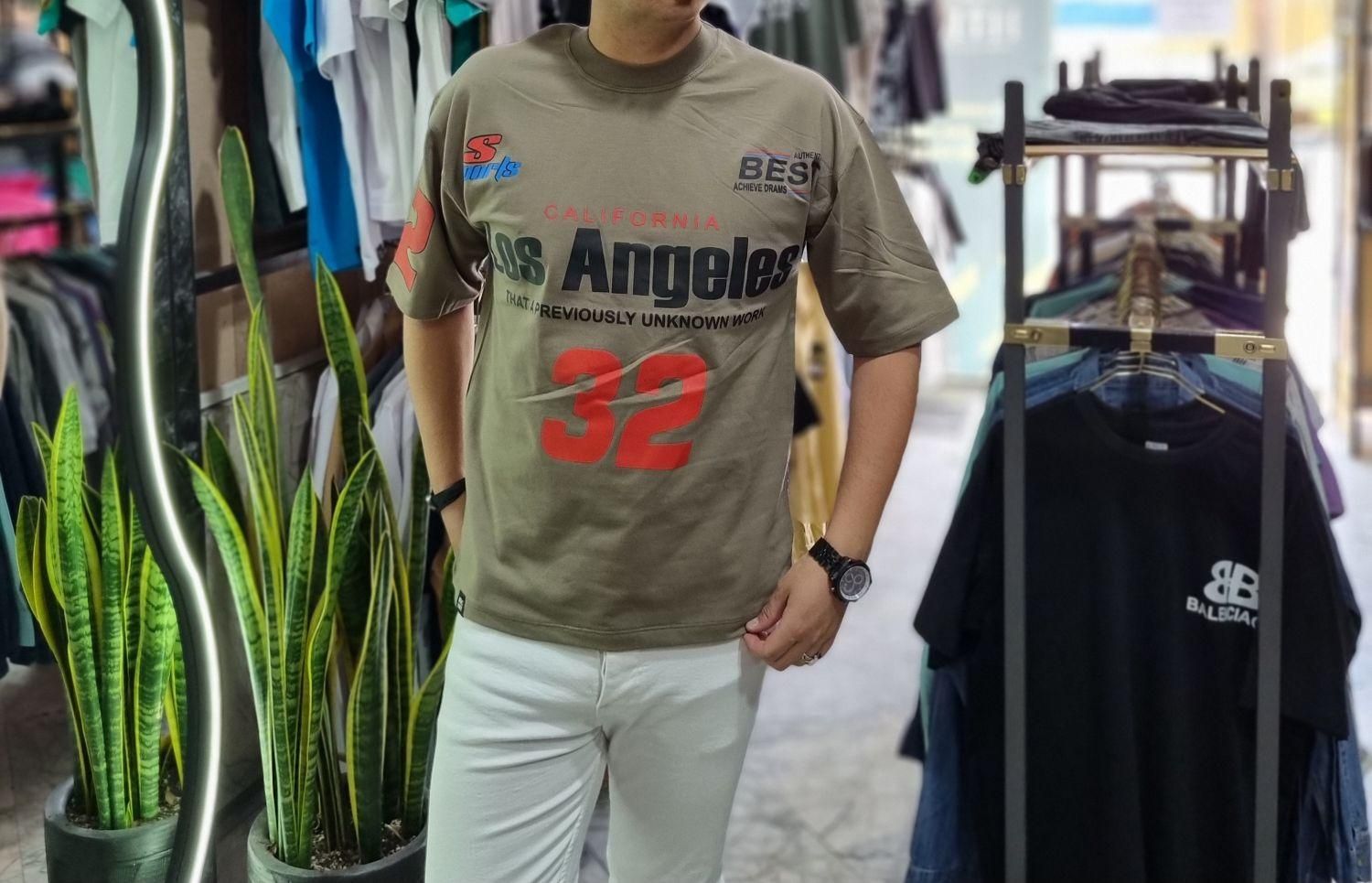 تیشرت دو نخ طرح دار باکسی پنبه ماکان|لباس|مشهد, سرافرازان|دیوار