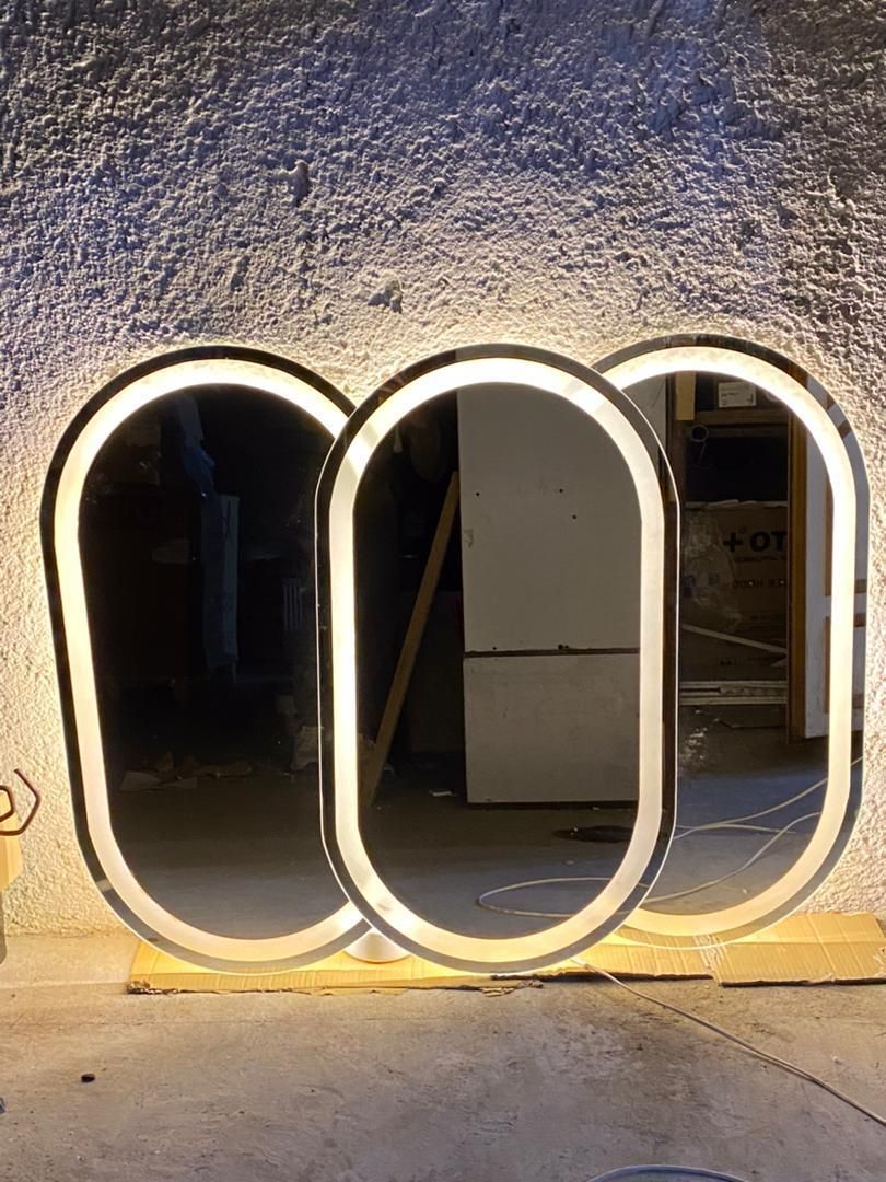 آینه بیضی بک لایت (50*100)|آینه|قائم‌شهر, |دیوار