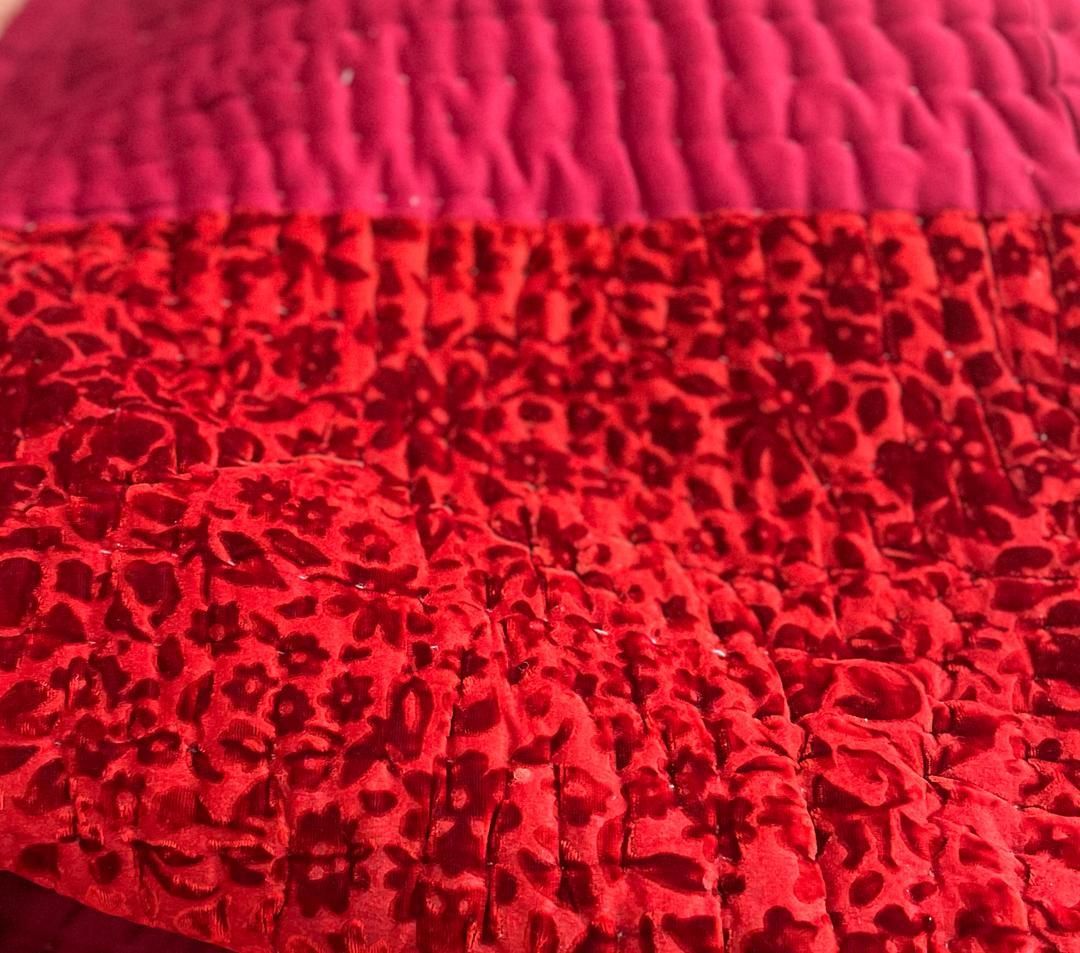 لحاف پنبهای مخمل و ترمه|رختخواب، بالش، پتو|کرمان, |دیوار