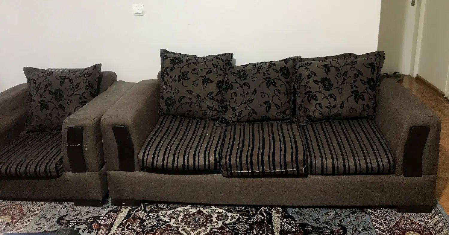مبل راحتی 7 نفره کارکرده|مبلمان خانگی و میز عسلی|تهران, میرداماد|دیوار