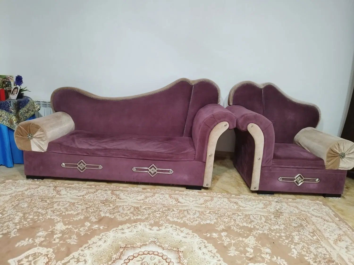 مبل 7نفره|مبلمان خانگی و میز عسلی|رشت, سعدی (تختی)|دیوار