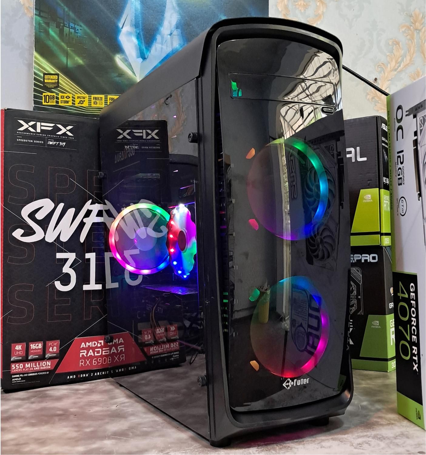 کیس گیمینگ و طراحی نسل 12 رم 16 گرافیک 8 کد MG1|رایانه رومیزی|تهران, میدان ولیعصر|دیوار