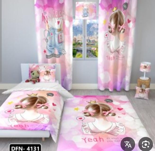 ۵۵ درصد آف ست پرده فرش رو تختی کودک  ۱۰۰۰طرح اقساط|پرده، رانر، رومیزی|مشهد, آزادشهر|دیوار